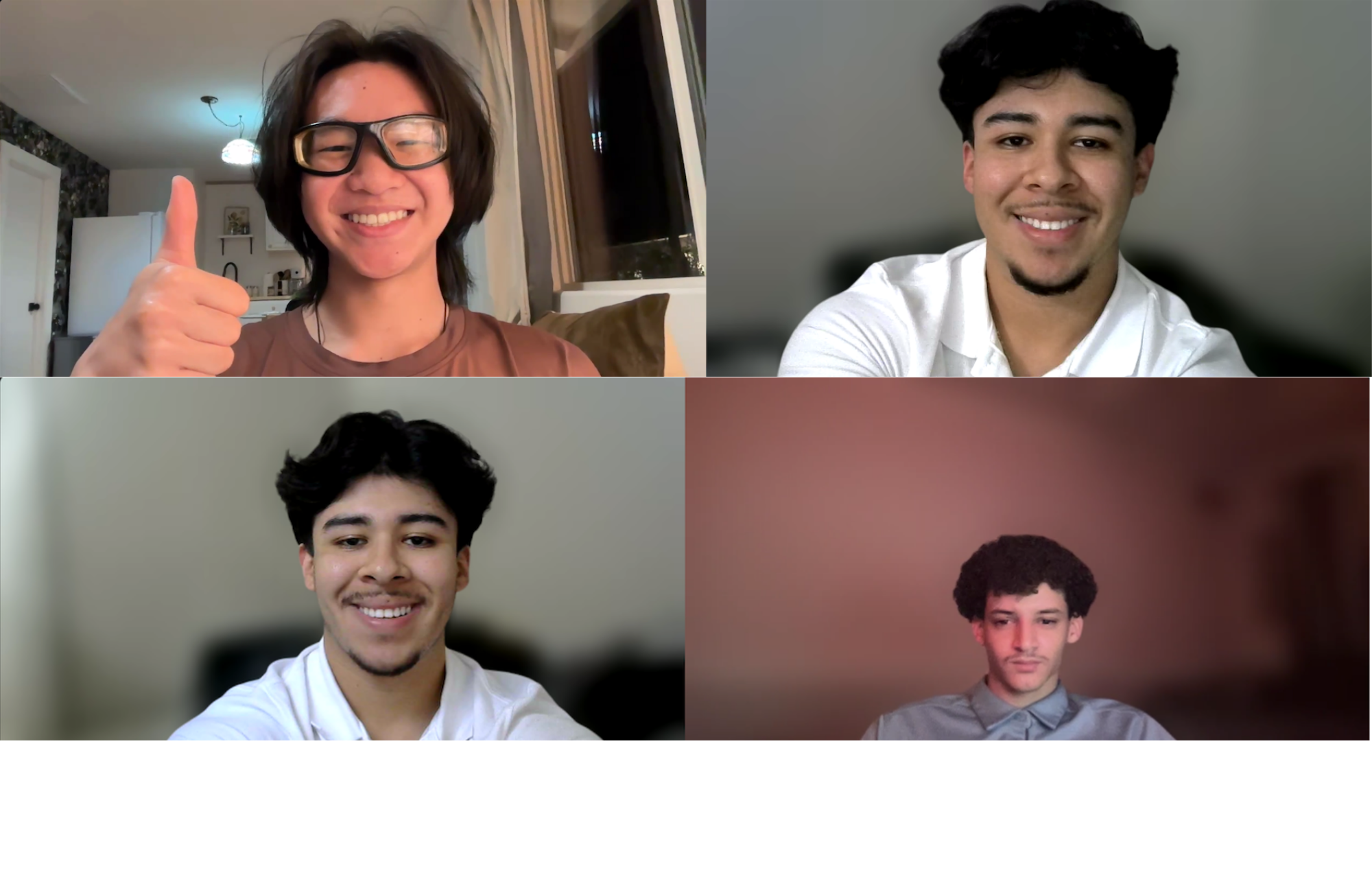 Collage of Success Transfer Mentoring mentors on video calls